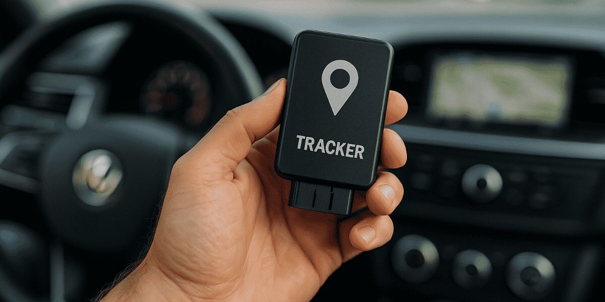 Dispositivo de rastreamento veicular na mão